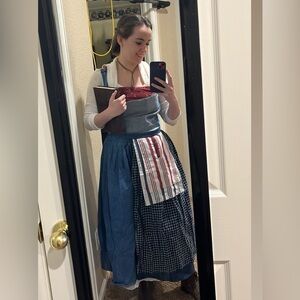 “Beauty and the Beast” (2017) Belle Village Dress Cosplay